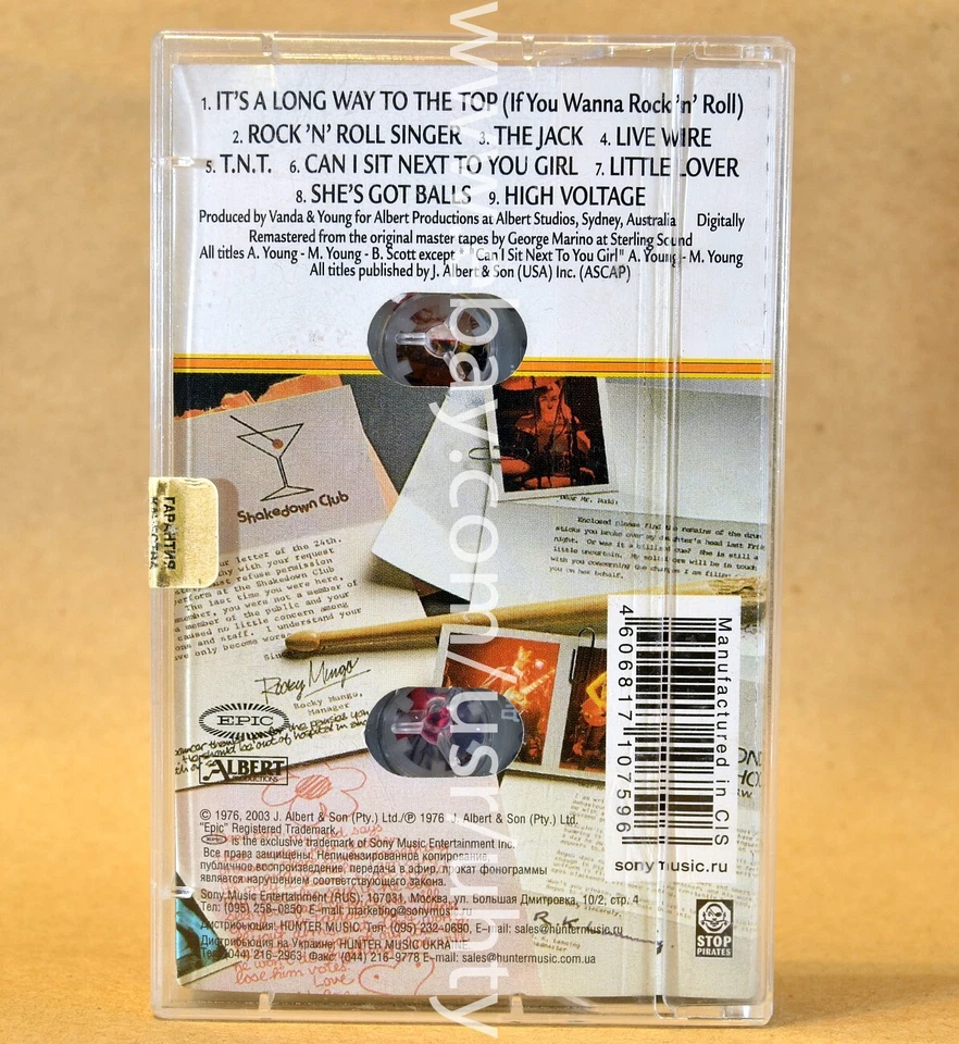 AC/DC HIGH VOLTAGE RARE UKR ORIGINAL TAPE HARD AUSTRALIAN ROCK CASSETTE - Image 2 of 3