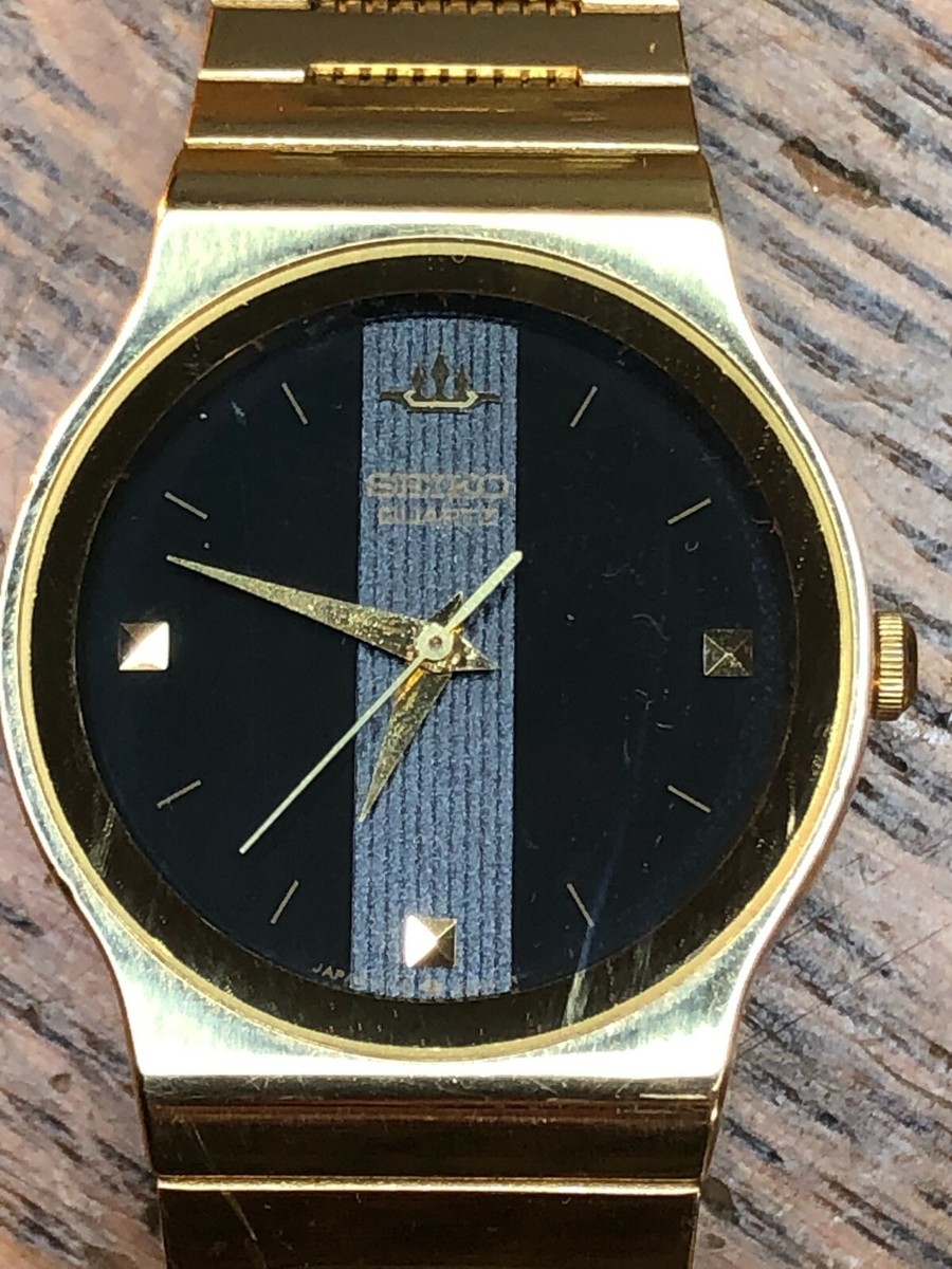 Vintage Ladies Men's Seiko Gold Toned Quartz Watch 5Y91-6010