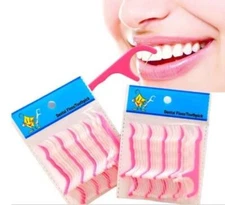Clean Teeth Oral Care 1x30 Tooth Cleaning Dental Floss Tooth Picks Stick Set 