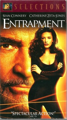 Entrapment VHS 2001 Sean Connery Catherine Zeta-Jones Ving Rhames Action Drama
