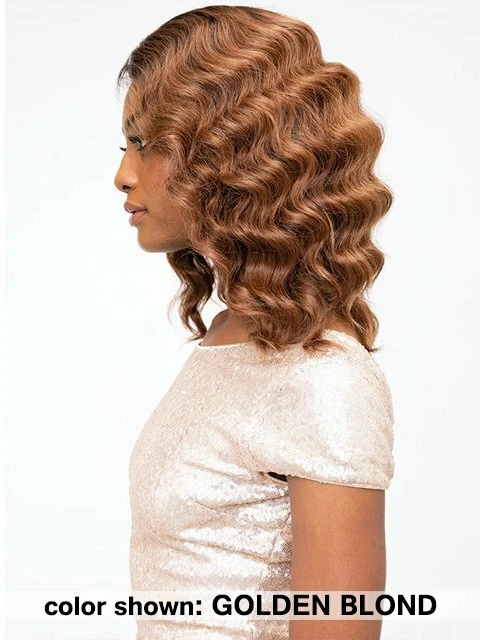 ELLA - Peluca Parte Profunda Basada Encaje Ondulado Natural 12" - Colección Janet Foto 3 de 3