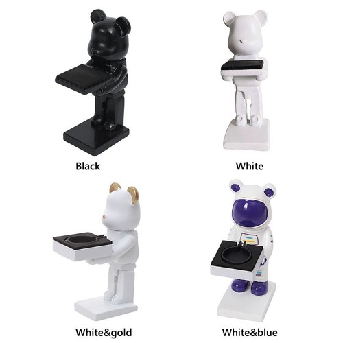 Resin Figurine Cartoon Bear Watch Holder for For Apple Watch Home Decorations - Photo 2 sur 16