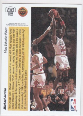 MICHAEL JORDAN HOLOGRAM 1991/92 Upper Deck Basketball Card