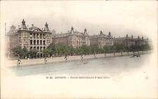 London / Londres. St Thomas Hospital & Albert Quay # 23 by E.Le Deley, Paris.