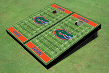 University of Florida Orange Matching Football Field Custom Cornhole Boards