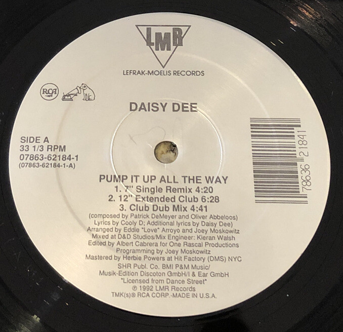 【中古】 Pump It Up All the Way Daisy Dee Daisy Dee – Pump It Up All The Way – Vinyl (12