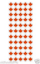 110 Red Vinyl Canada Canadian Maple Leaf Stickers 3/4" FREE SHIPPING D24