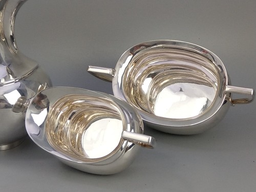 Antique Silver Plate Tea Coffee Set James Howard - Picture 3 of 11