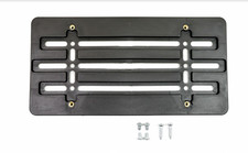 Universal License Plate Tag Holder Mounting Relocator Adapter Bumper Kit Bracket