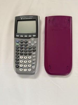 Texas Instruments Ti-84 Plus Silver Edition Graphing Calculator w/ Cover -TESTED