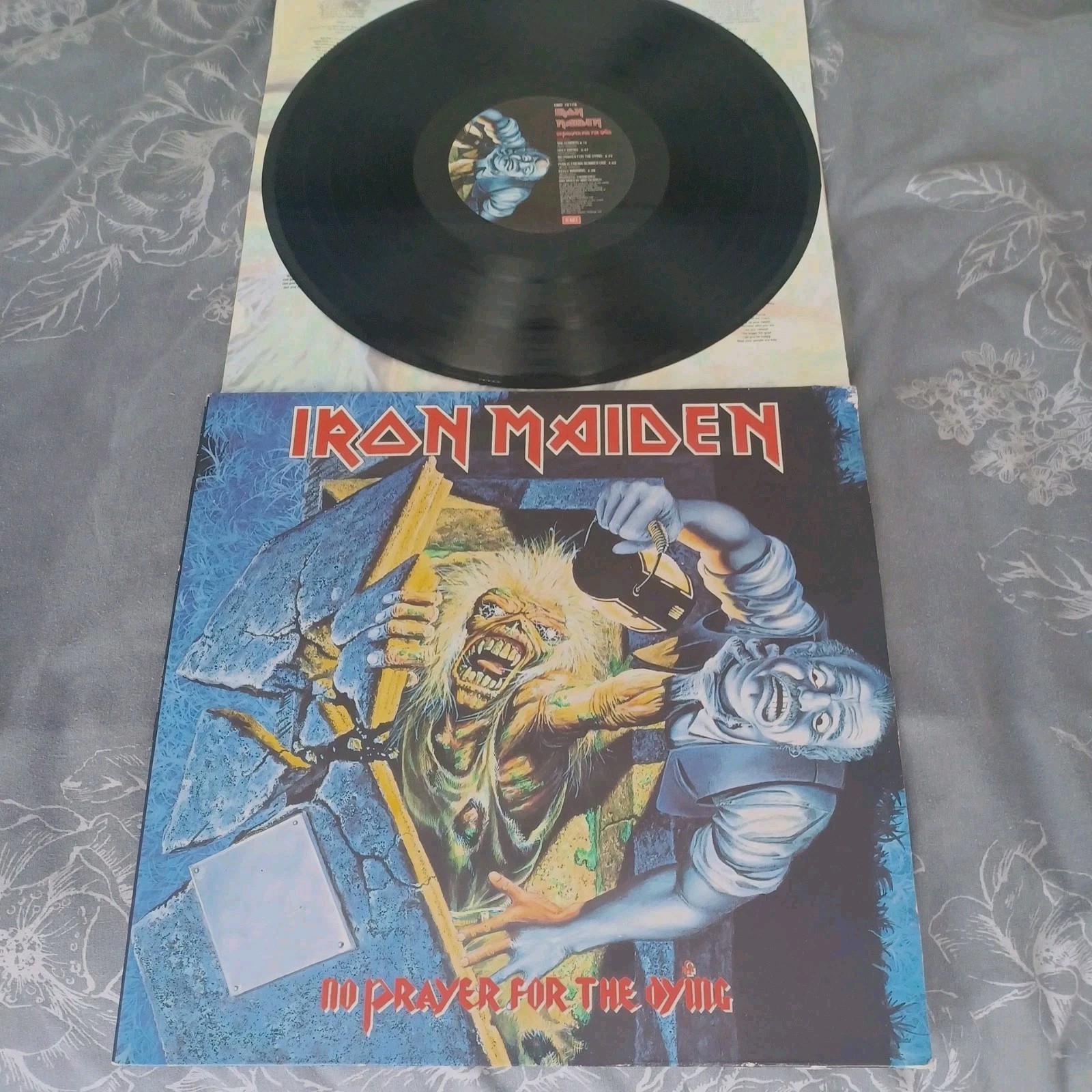 Iron Maiden No Prayer For The Dying 1990 Original UK Pressing EMD 1017 Metal LP