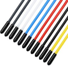 12pcs Plastic Protection Antenna Tube with Caps for RC Cars FPV Drone Black