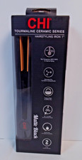 CHI Tourmaline Ceramic Series 1" Hairstyling Flat Iron Matte Black BRAND NEW