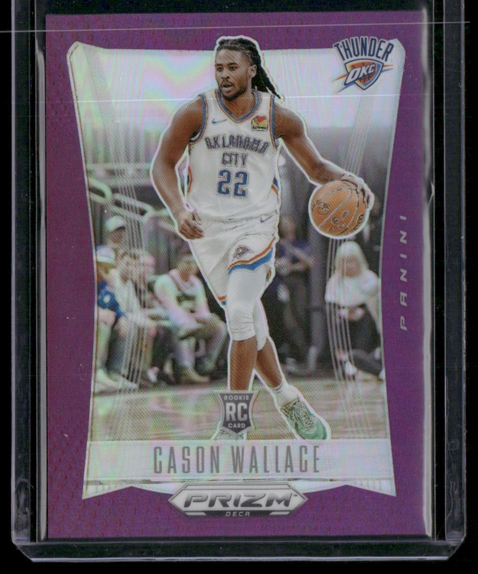 2023-24 Panini Prizm Deca #146 Cason Wallace Prizms Purple #/99