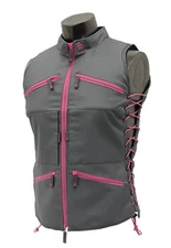 UTG True Huntress Female Sporting Vest 26" Gray-Pink - PVC-VF21GP