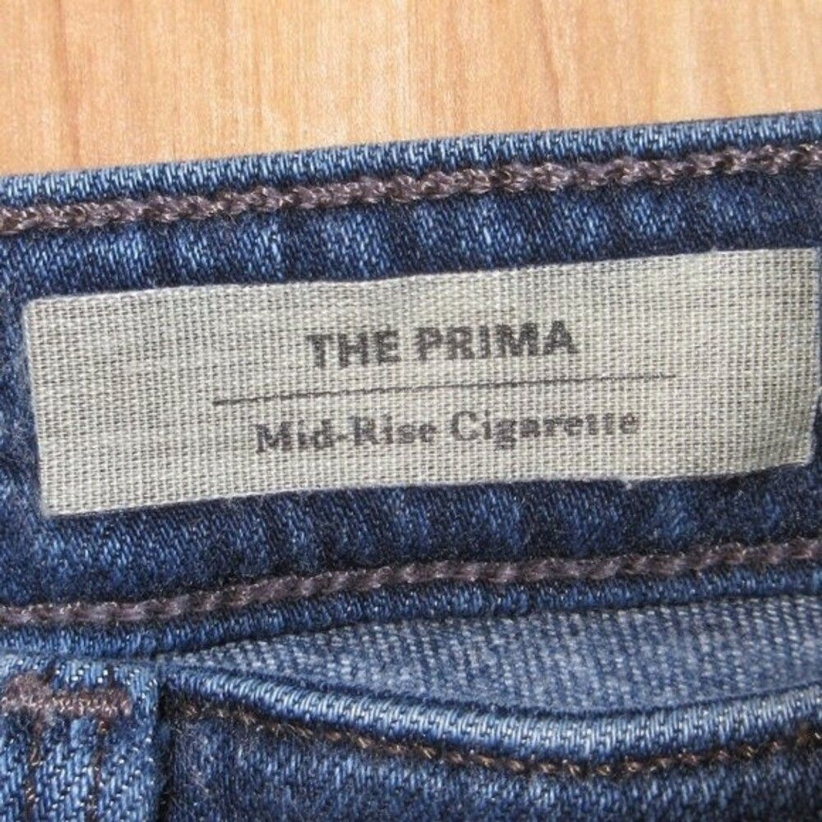 AG ADRIANO GOLDSCHMIED The Prima Mid Rise Cigarette Leg Denim Jeans Sz 30 (31.5) thumbnail 9
