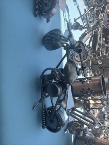 Vintage Metal Motorcycle Model Display Toy
