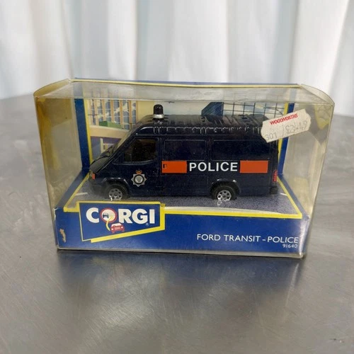 Corgi Toys Die Cast Model Cars Vintage 1991 Ford Transit Police Van - 91640