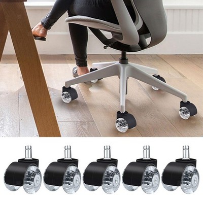 5 Pack Ersatz Computer Bürostuhl Weiche Caster PU Räder Universal