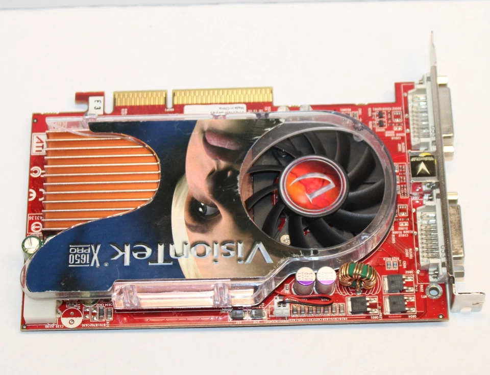 AGP 8x VisionTek ATi Radeon X1650 PRO 512MB VGA 3D video GPU GFX Graphics card - Image 4 of 4