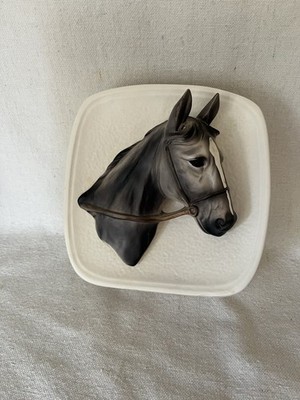 Vintage Western Horse Head Wall Pocket Planter Ceramic Japan