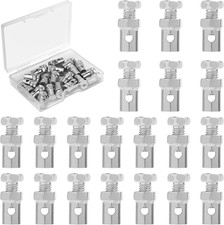 XIHIRCD 20Pcs Universal 1/8" Throttle Brake Cable Ends, Premium Metal Go Kart Th