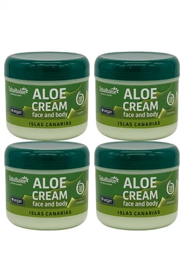 4x300ml Tabaibaloe Aloe Vera Creme (4er Pack) Gesicht & Körper vegan Kanaren NEU