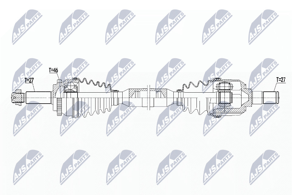 N.T.Y. NPW-HY-559.NTY Drive Shaft for HYUNDAI,KIA