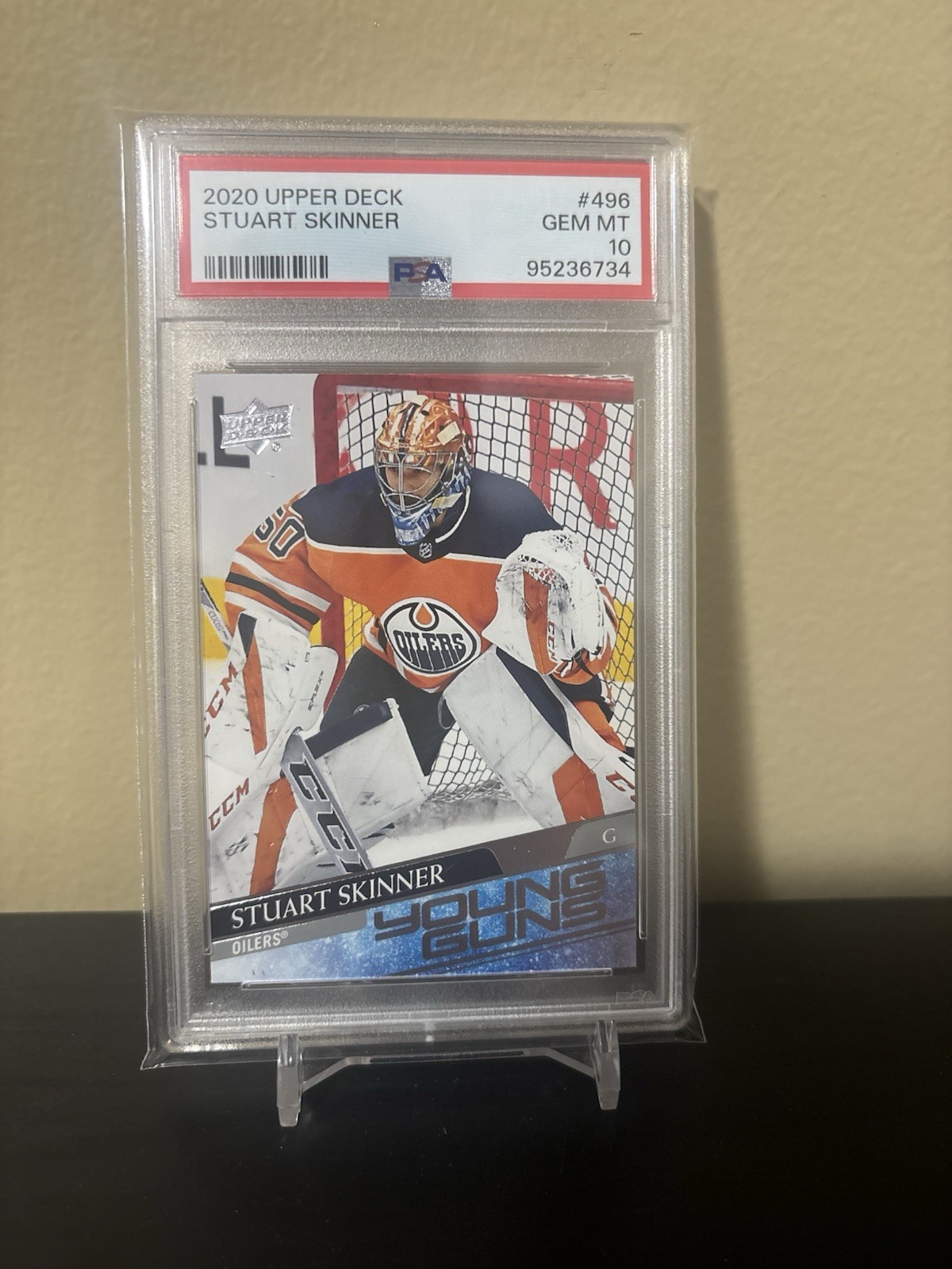 2020-21 Upper Deck Series 2 Stuart Skinner Rookie Young Guns #496 PSA 10