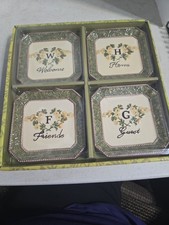 MWW Market Mini Plates Annie Danielson 4.5&rdquo;  Golden Bee Welcome Plates