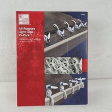 Home Accents Holiday 75 Ct All-Purpose Light Clips for Roof Gutters/Shingles