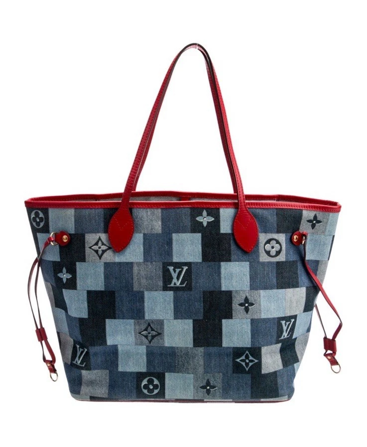 Louis Vuitton Denim Exterior Tote Bags & Handbags for Women for