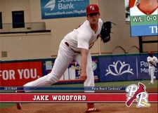 2017 Palm Beach Cardinals Grandstand 33 Jake Woodford St Petersburg Florida Card