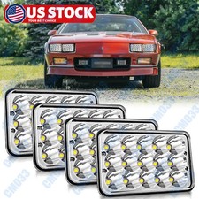 4pcs 4x6 5x6inch 90w Led Headlight Hi-lo Drl Sealed Beam For Chevrolet Camaro