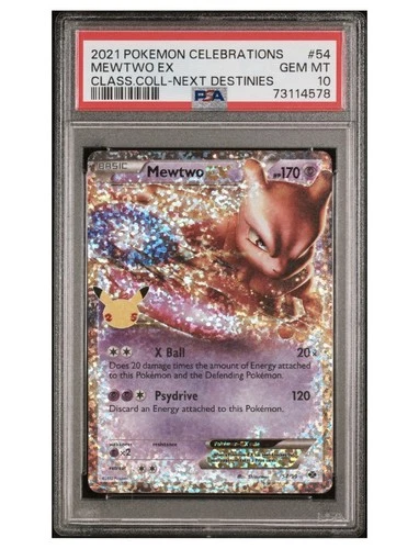 2021 Pokemon Celebrations Classic Collection #54 Mewtwo Ex  PSA 10
