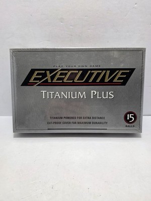 Spalding Executive Titanium Plus Golf Balls from 1999 White 15pk New Unopened 