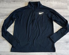 Nike Black 1/4 Zip Running Dry Fit Top Size S. (A8)