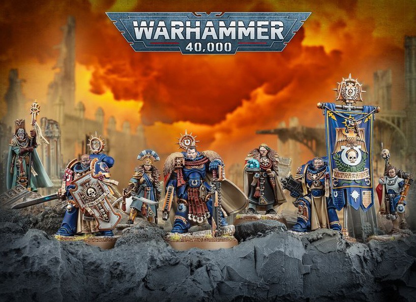 Warhammer 40K Capitán Tito y los Guardianes de Ultramar Minis Individuales