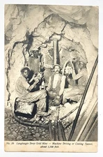 Langlaagte Deep Gold Mine, Machine Driving or Cutting tunnel about 1100 feet