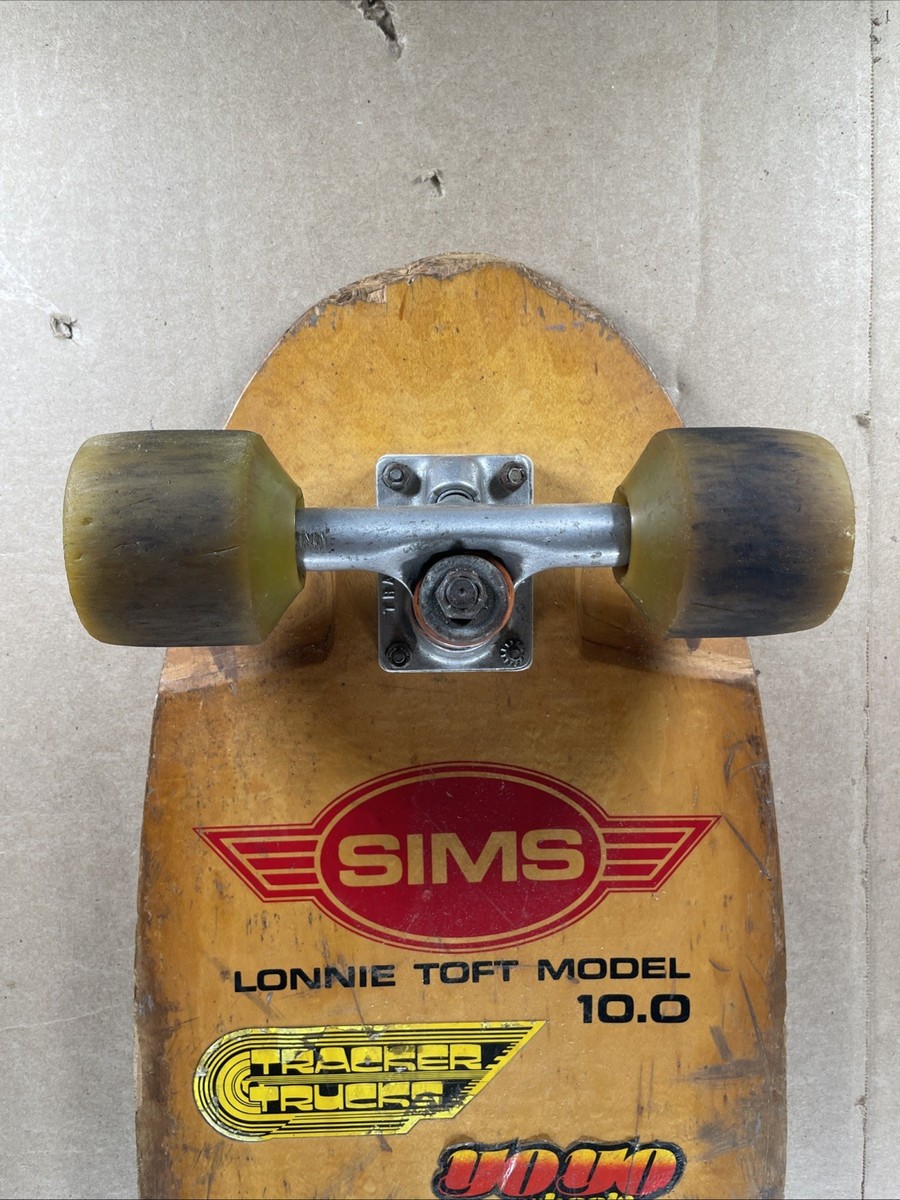 SUPER RARE Vintage 1970's SIMS Lonnie Toft Model 10.0 Skateboard