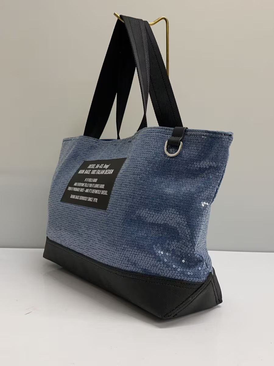 DIESEL Tote Bag Blue Plain thumbnail 2