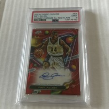 2023-24 Topps Cosmic Chrome - Autographs Ray Allen Red Flare Refractor /5 
