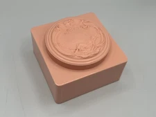 Vintage White Shoulders Bath Powder By Evyan Pink Box w/ Perfumed Dusting Powder