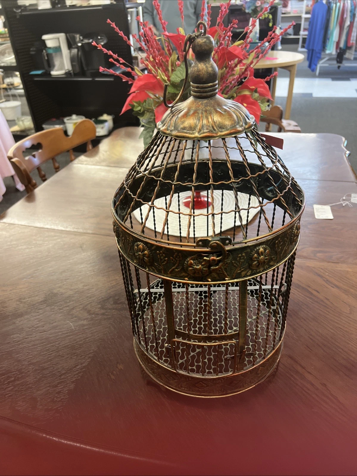Vintage Birdcage metal 22 inch height and 9 inch wide ￼