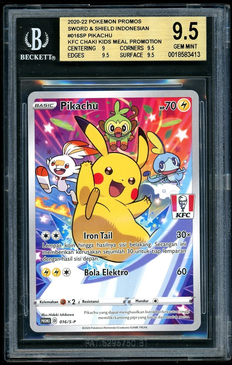 Collectible Individual Grade 9.5 Pikachu Pokémon TCG Card Games in