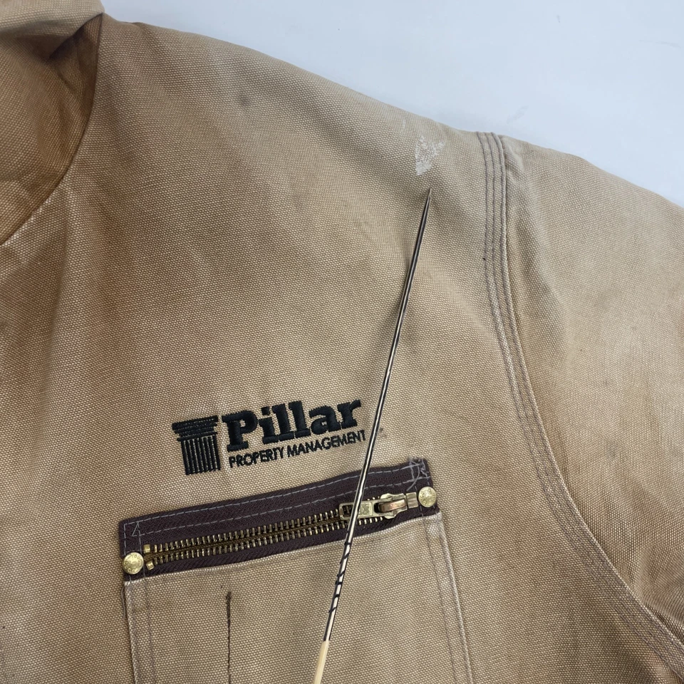 Chaqueta de Trabajo Vintage Tough Duck Lona Talla XL Marrón Estilo Detroit Foto 4 de 4