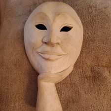 Vintage Wooden Wall Mask-Hand Made in Bali Hand Carved