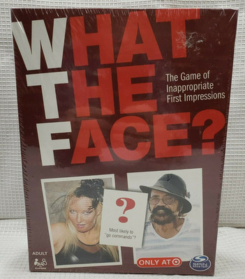 What The Face? Adult Game of Inappropriate First Impressions Spin Master NEW