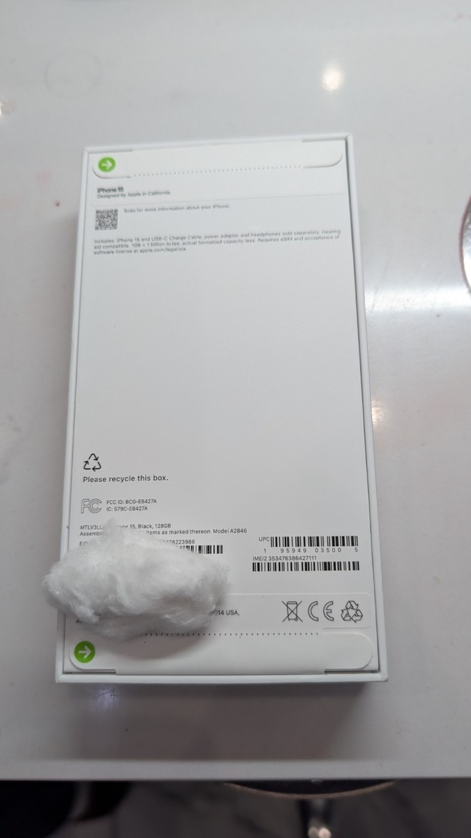 Apple iPhone 15 - 256 GB - Black (Unlocked) for sale online | eBay
