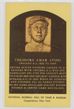 1964-81 National Baseball Hall of Fame and Museum Postcards Ted Lyons HOF 0l1
